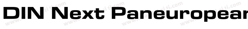 DIN Next Paneuropean W1G Bold字体转换